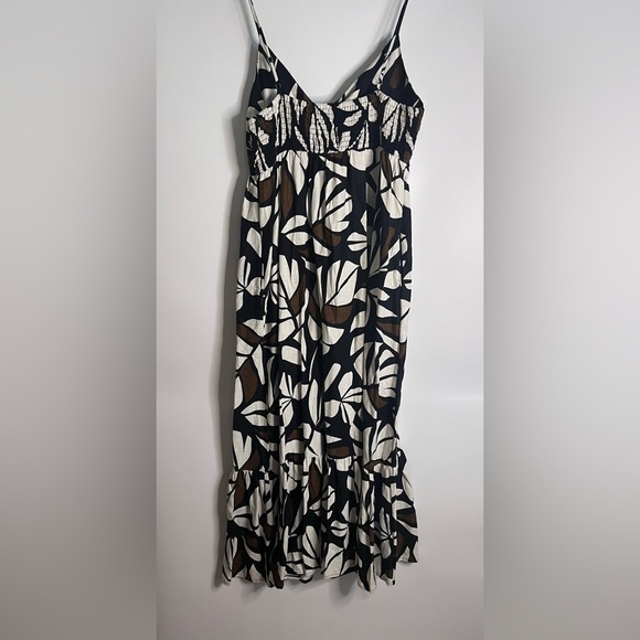 Tabitha Brown for Target Botanical Print Sleeveless Tie-Front Midi Dress-Medium - Picture 3 of 4
